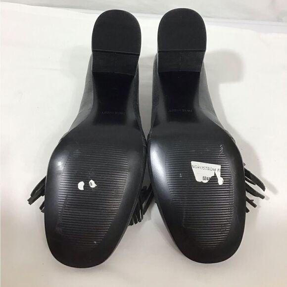 Nine West Leather Pewter Fringe Detail Pumps Size 9M - Picture 7 of 11